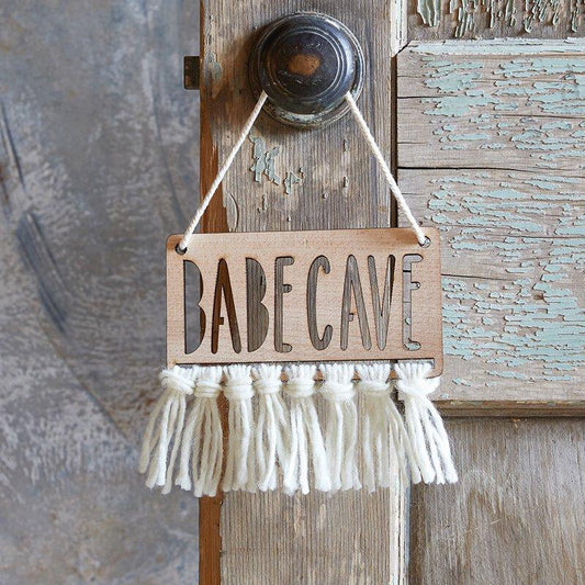 Wood Sign - Babe Cave