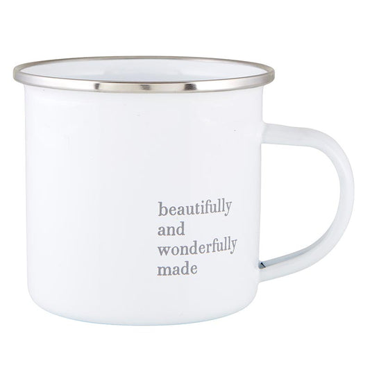 Face To Face Enamel Keepsake Cup - Wonderfully Made