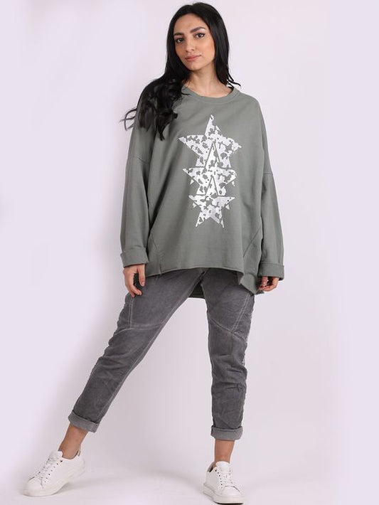 Triple Star Sweater | Khaki