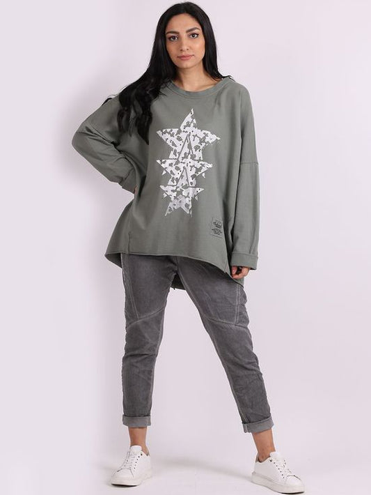 Triple Star Sweater | Khaki