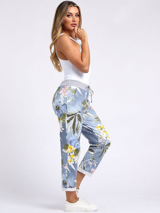 Denver Tropical Trousers | light blue