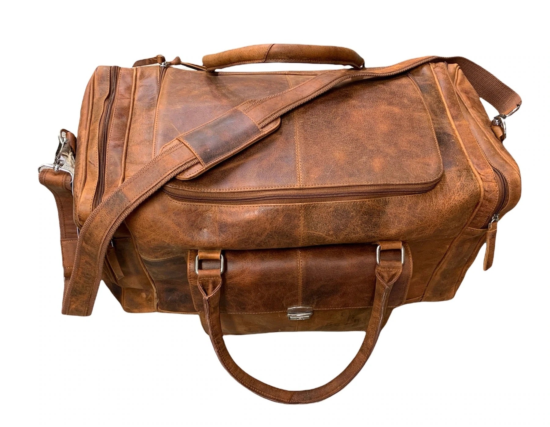 Vintage Leather Weekend Bag