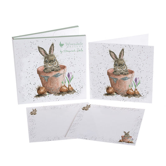 Wrendale Notecard Set | Flower Pot