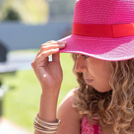 Red Band Fedora | Magenta