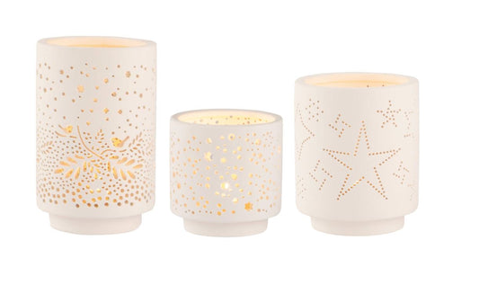 Räder - Assorted Set of 3 - Christmas Porcelain Tealight