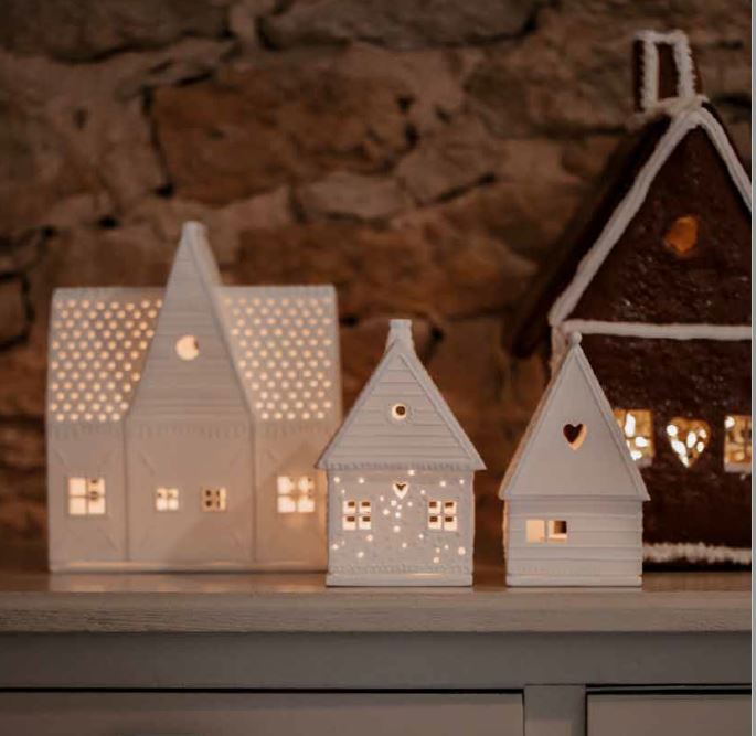 Räder - Gingerbread Large - Christmas Porcelain Tealight House
