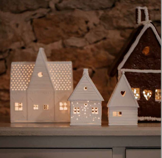 Räder - Gingerbread Large - Christmas Porcelain Tealight House