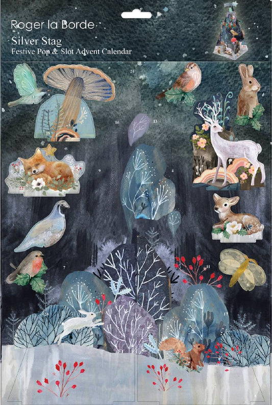 Roger La Borde - Silver Stag - Christmas Advent Calendar Pop & Slot