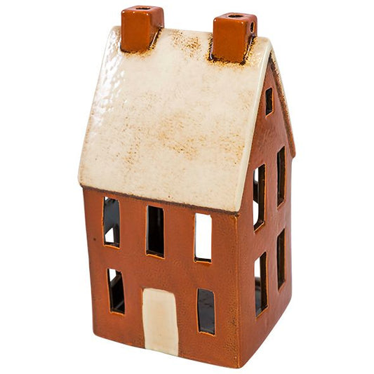 Chalet Tea Light House Amber