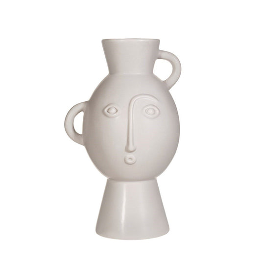 Grey Face Vase