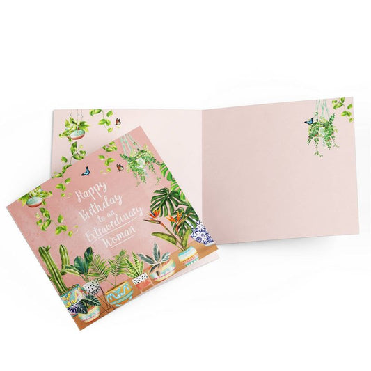 La La Land - Pot Plants - Birthday Card