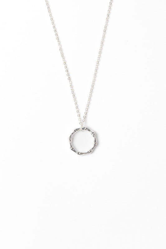 Bamboo Silver Necklace