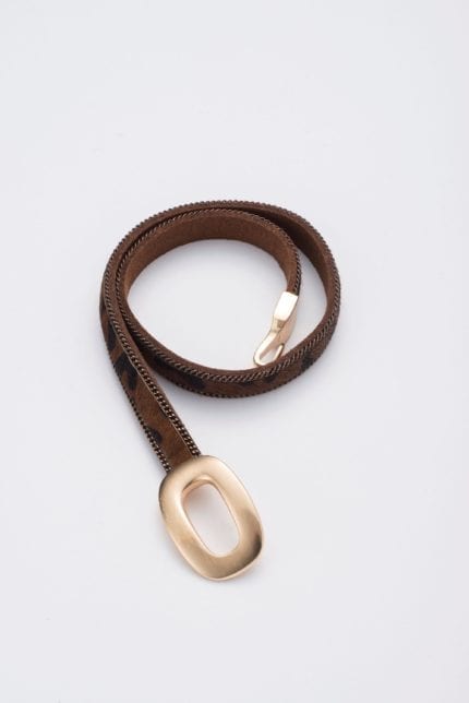 Clasp Leopard Wrap Bracelet