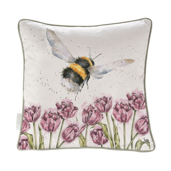 Wrendale Cushion | Flight of the Bumblebee