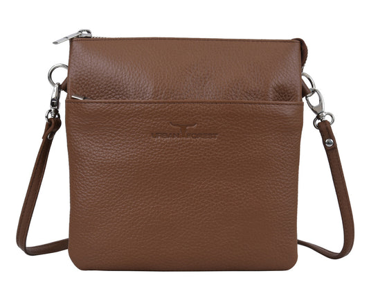 Eva Small Square Leather Sling | Rambler Cocoa