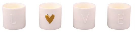 Rader Love set of 4 mini tealights