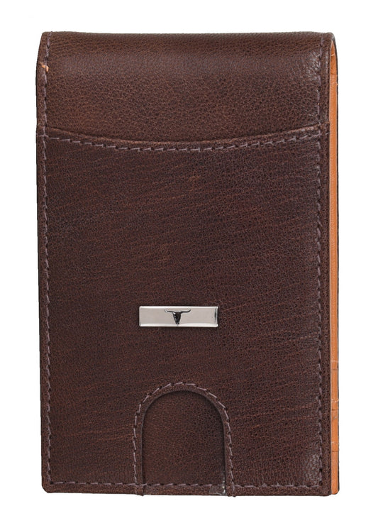 Eddy Slim Leather Wallet | Decker Brown/Mustard
