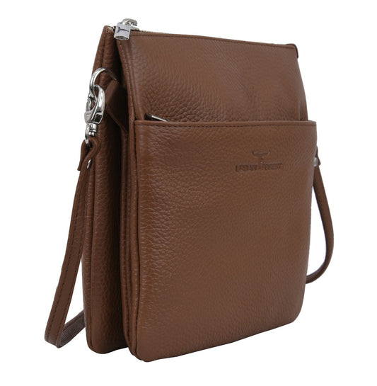 Eva Small Square Leather Sling | Rambler Cocoa
