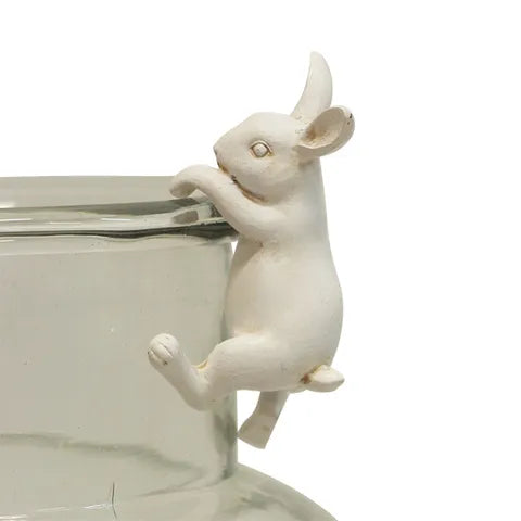 Hanging Bunny Decor | White