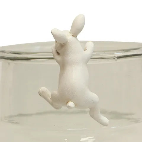 Hanging Bunny Decor | White