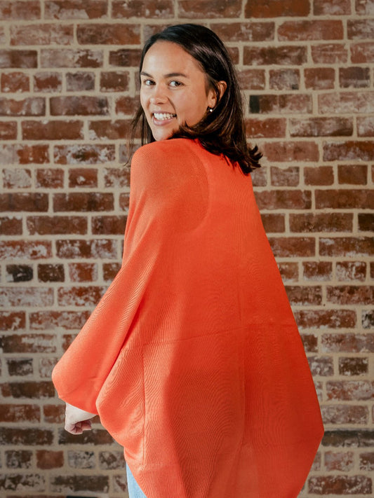 Flo Cardigan | Tangerine