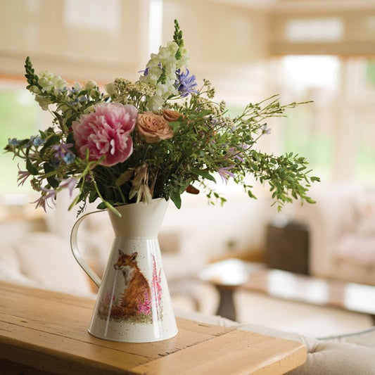Wrendale Flower Jug | Foxlgloves Fox