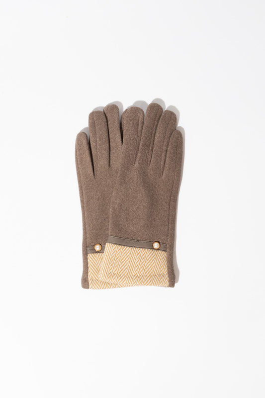 Zigzag Natural Gloves