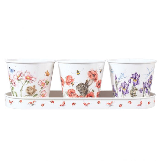 Wrendale Herb Pots & Tray