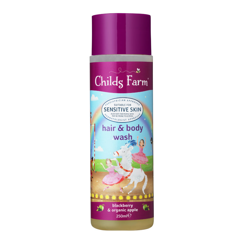 Childs Farm Hair & Body Wash | blackberry & organic apple