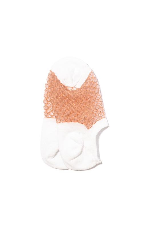 Honeycomb White Coral Socks
