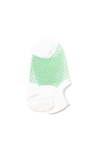 Honeycomb White Mint Socks