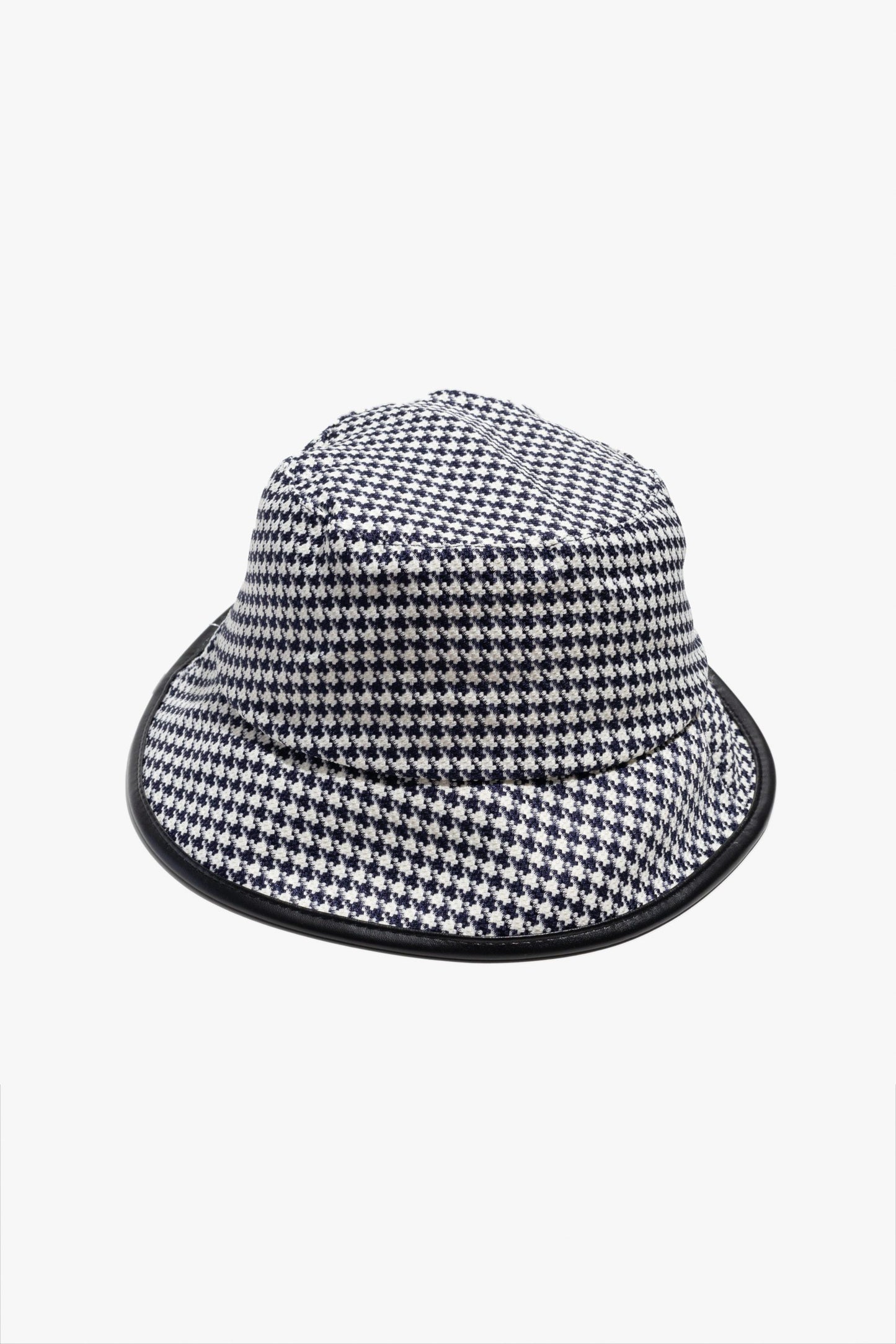 Houndstooth Bucket Hat - Black