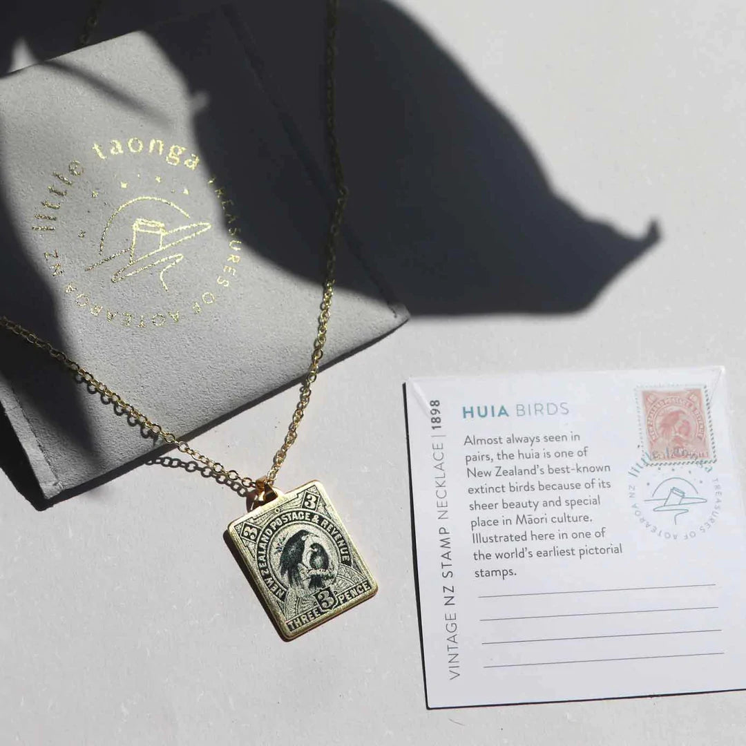 Huia– 1898 Pictorial Stamp Necklace