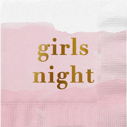 Foil Beverage Napkins - Girls Night