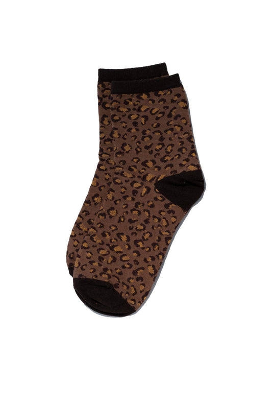 Leopard Coffee Socks