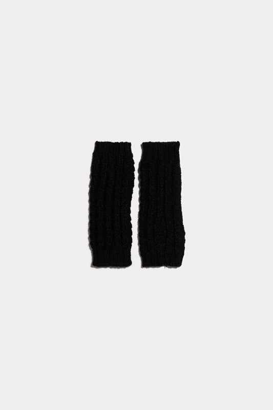 Lily Black Fingerless Gloves
