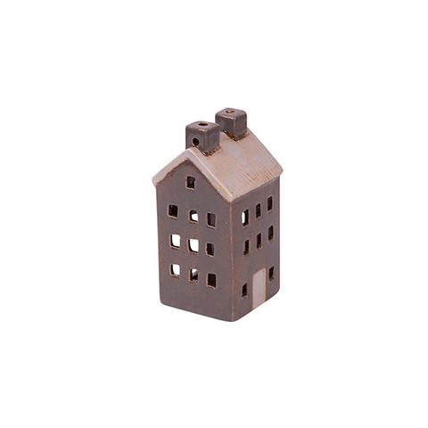 Maison de Campagne Tea Light House Grey