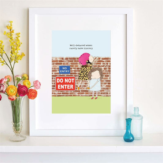 Rosie Made A Thing - Make History - A4 Art Print