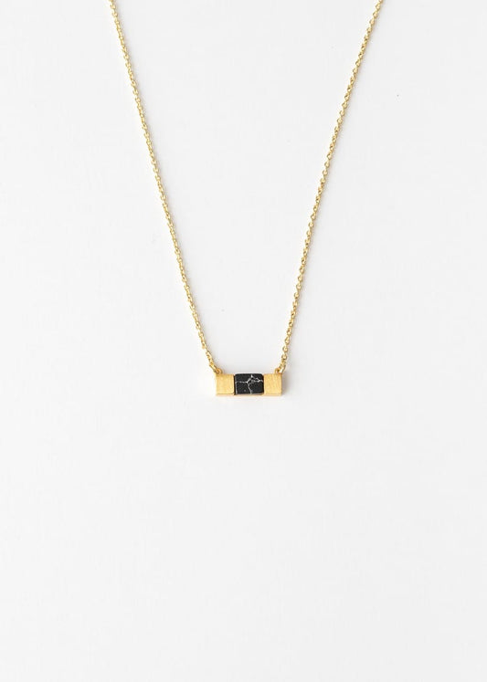 Marble Gold Necklace