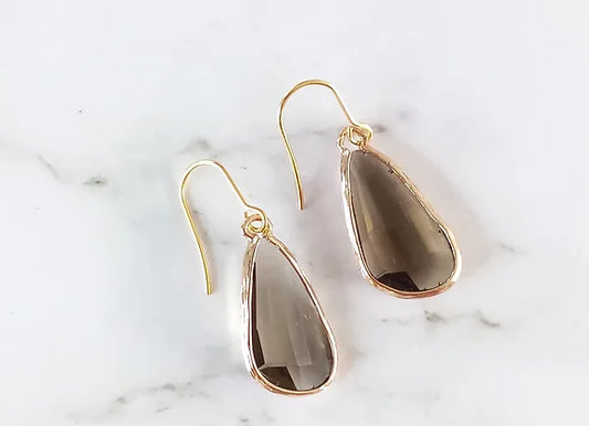 Petina Earrings | Gold & Black