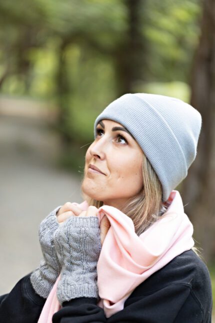 Cable Knit Fingerless Gloves