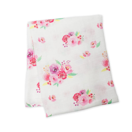 Muslin Deluxe Bamboo Swaddle | Posies