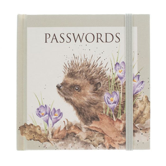 Wrendale Password Book | Hedgehog
