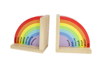 Rainbow Bookends