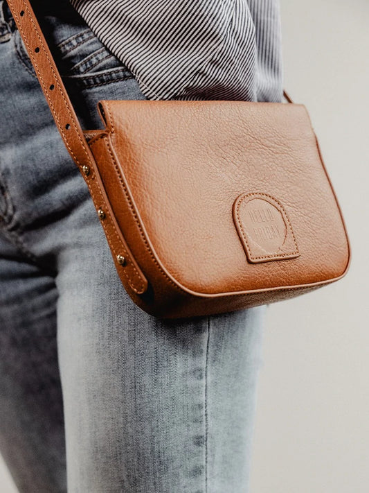 Riley Crossbody - Tan new larger version