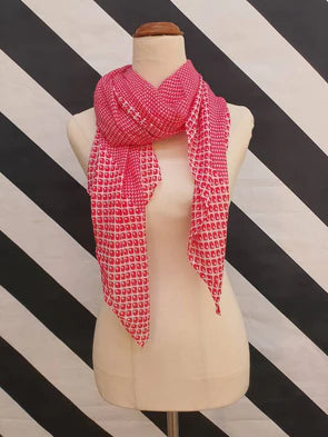 Red Pattern Scarf