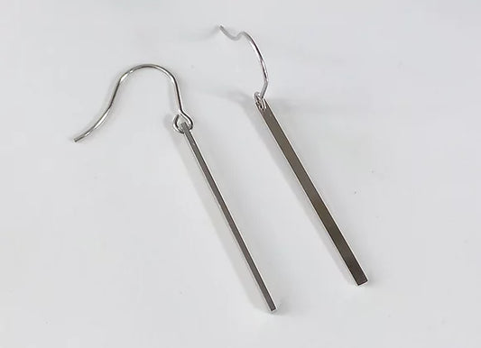 Bar Earring | Silver