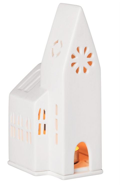 Räder - Small Church - Porcelain Tealight House