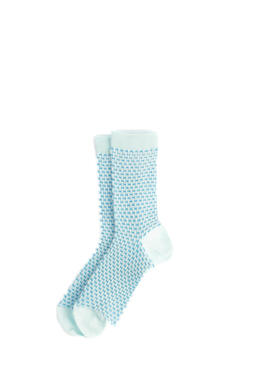 Square Blue Socks