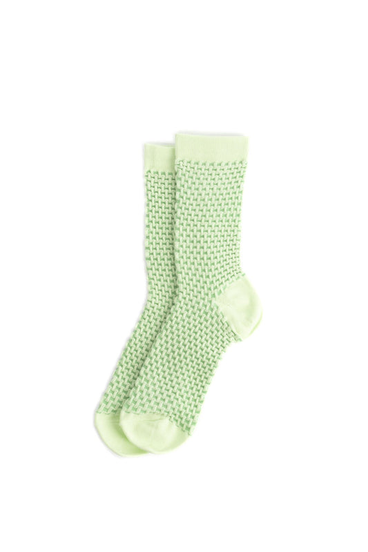Square Green Socks
